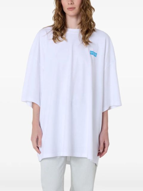 American Vintage Gixy logo-detail T-shirt - White