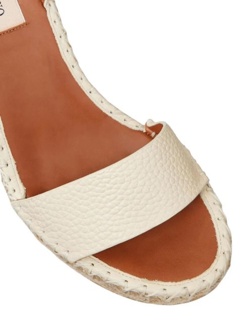 Valentino Garavani 105mm Double Rockstud wedge sandals - Neutrals