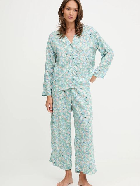 United Colors of Benetton piżama damska kolor turkusowy 4W313P00U - zdjęcie produktu nr 1