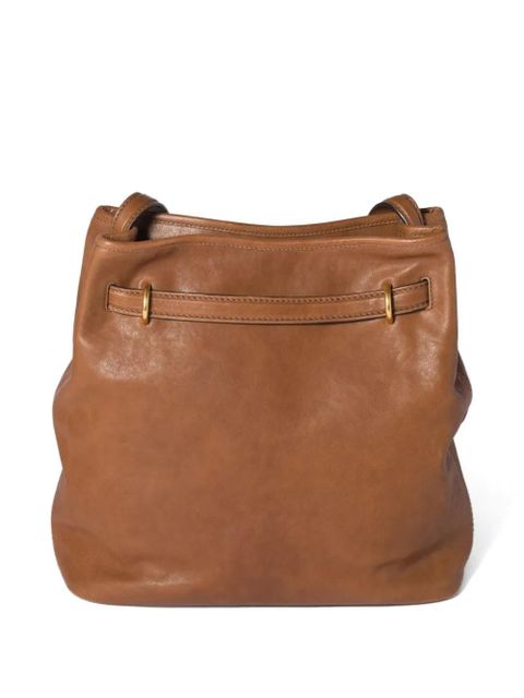 Miu Miu Aventure nappa-leather bucket bag - Brown