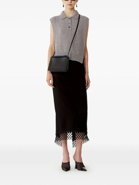 Lanvin ribbed-trim sweater - Grey - zdjęcie produktu nr 2