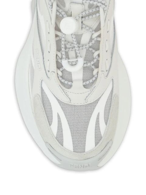 FENDI logo-lettering sneakers - White