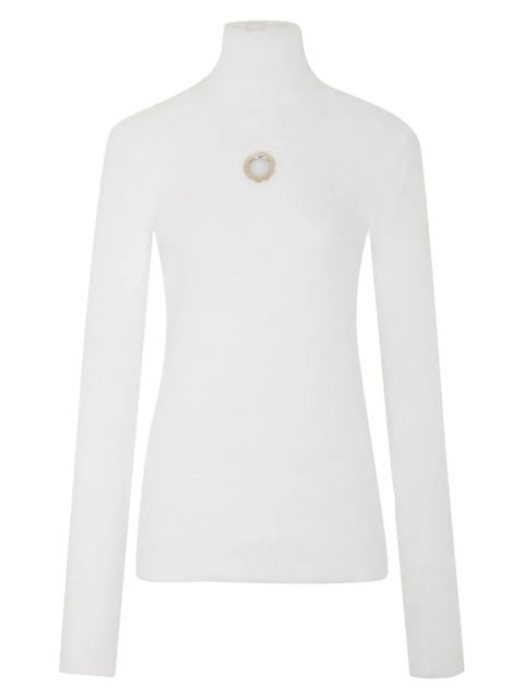 Rabanne key-detail long-sleeves top - White - zdjęcie produktu nr 1