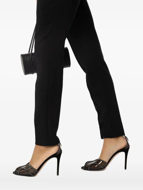 Gianvito Rossi 95mm Isabel crystal-embellishment sandals - Black