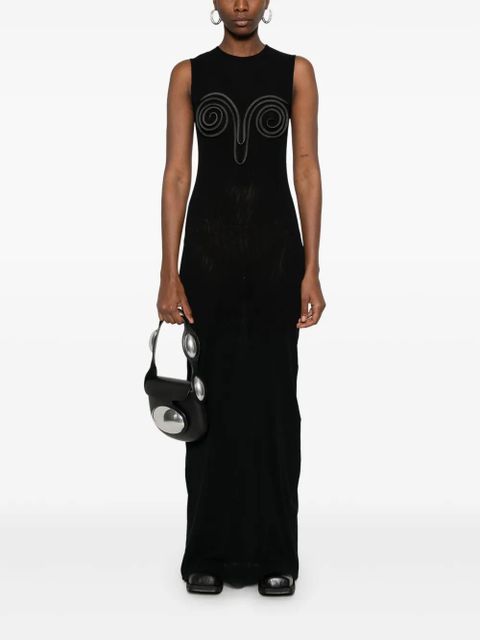 Jean Paul Gaultier mesh maxi dress - Black - zdjęcie produktu nr 2