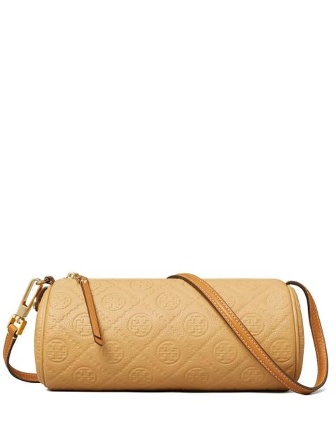 Tory Burch monogram pebble cylinder cross body bag - Brown - zdjęcie produktu nr 1