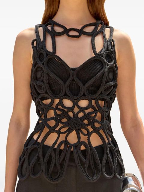 Cult Gaia Danica knitted top - Black - zdjęcie produktu nr 1