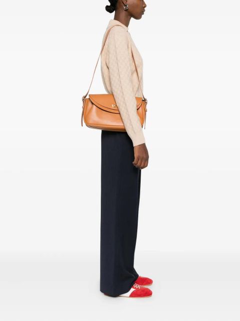 SANDRO leather shoulder bag - Brown - zdjęcie produktu nr 2