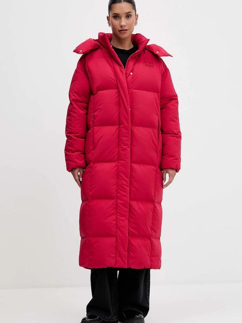 Tommy Jeans kurtka puchowa kolor bordowy zimowa DW0DW21977 - zdjęcie produktu nr 1