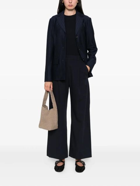 Max Mara pinstripe button blazer - Blue