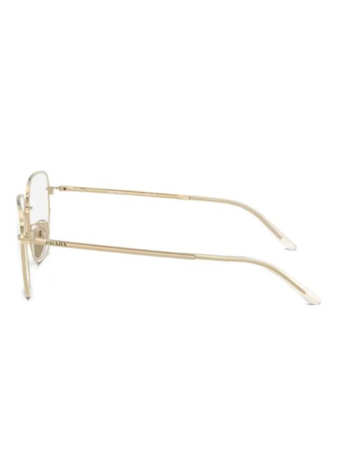Prada Eyewear geometric optical glasses - Gold