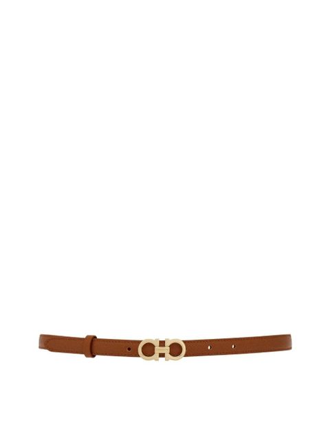 Ferragamo natural logo belt - Brown