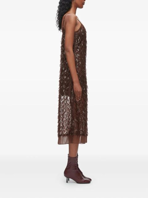 3.1 Phillip Lim fringe-sequin dress - Brown
