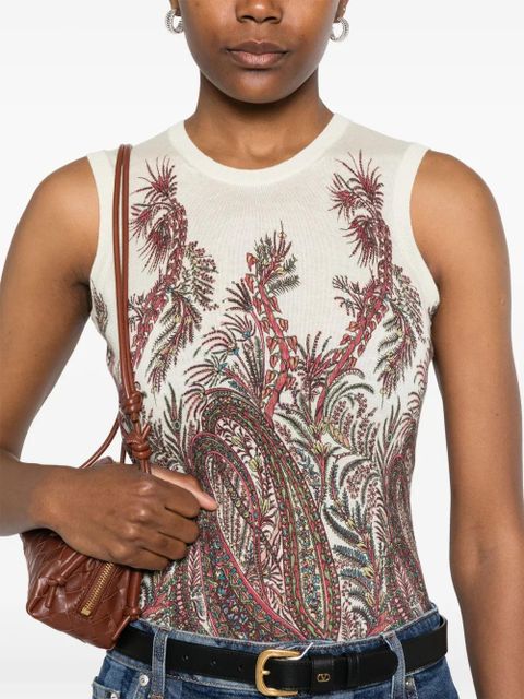 ETRO paisley-print top - Neutrals
