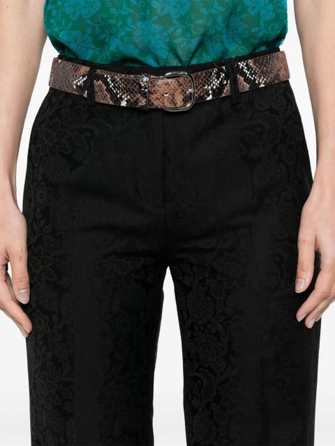 ETRO paisley-jacquard trousers - Black