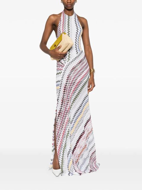 Missoni zigzag-pattern maxi dress - White - zdjęcie produktu nr 2