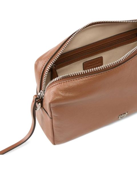 PINKO logo plaque shoulder bag - Brown