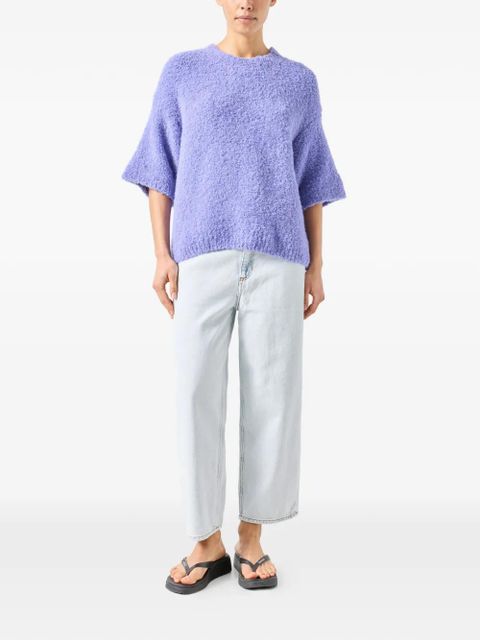 American Vintage Zolly short-sleeve round-neck sweater - Purple - zdjęcie produktu nr 2