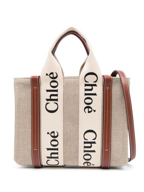 Chloé logo-print tote bag - Neutrals - zdjęcie produktu nr 1