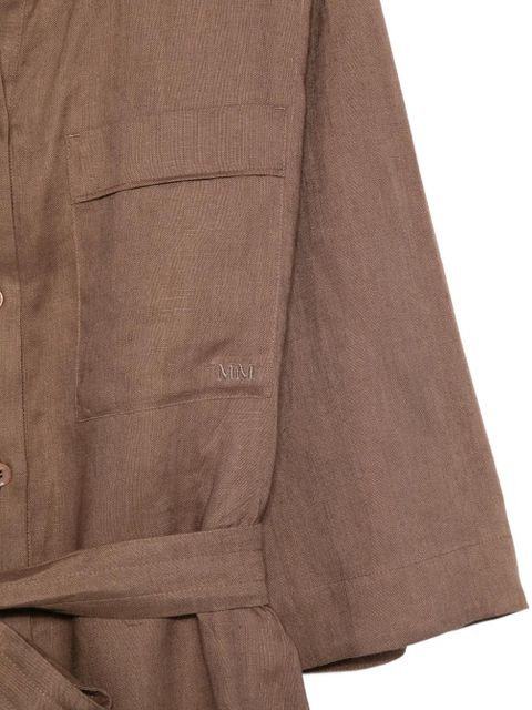 Max Mara belted midi dress - Brown