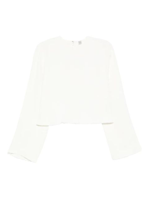 TOTEME raw-hem blouse - White - zdjęcie produktu nr 1