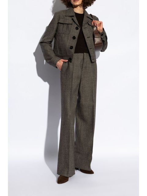 Casadei pointed-toe suede Chelsea boots - Brown