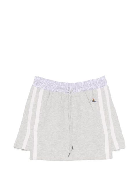 Vivienne Westwood stripe-waist drawstring mini skirt - Grey - zdjęcie produktu nr 1