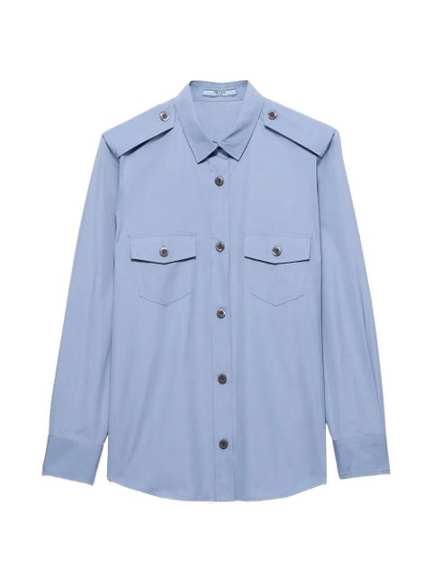 Prada cotton poplin shirt - Blue - zdjęcie produktu nr 1