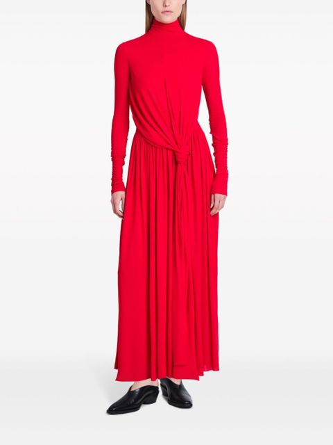 Proenza Schouler Meret tie-detail maxi dress - Red