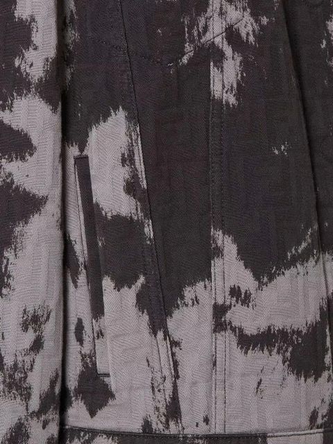 FENDI ff motif flap pocket jacket - Grey
