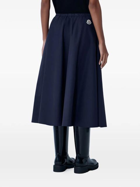 Moncler drawstring A-line skirt - Blue