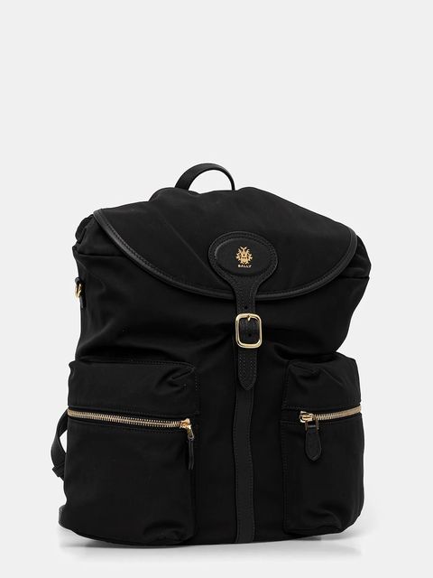 Bally plecak damski kolor czarny duży gładki WAK00X