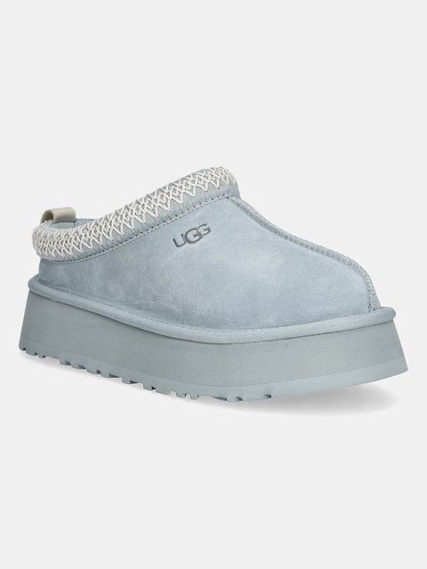 UGG kapcie zamszowe Tazz kolor turkusowy 1122553-SFOA