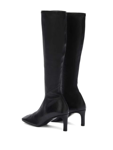 Jil Sander 70mm leather knee boots - Black