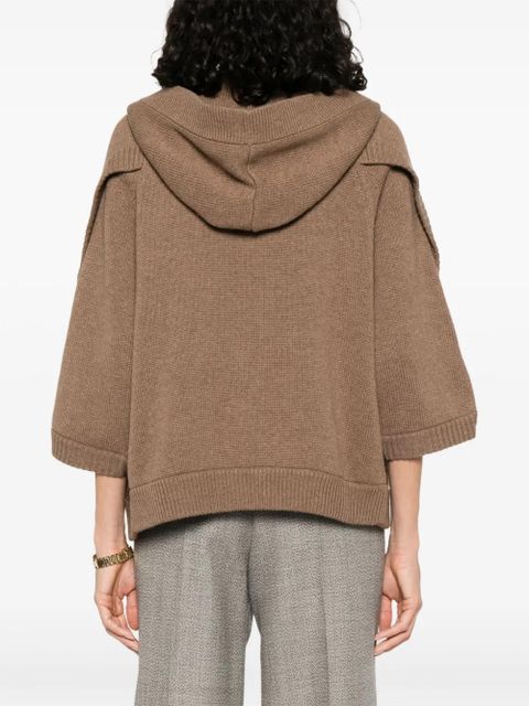 Max Mara hooded cardigan - Brown