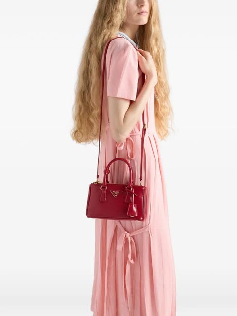 Prada mini Galleria Saffiano-leather tote bag - Red - zdjęcie produktu nr 2