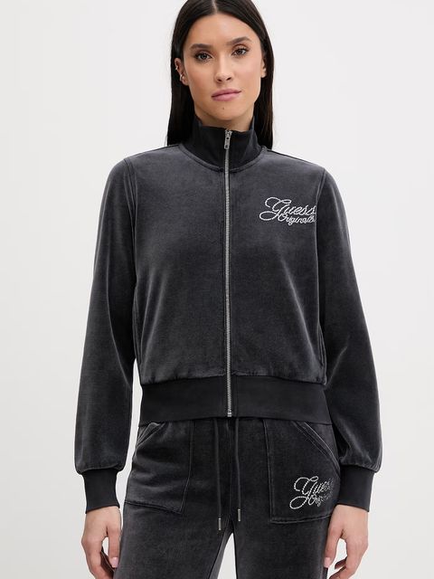 Guess Originals bluza welurowa - zdjęcie produktu nr 2