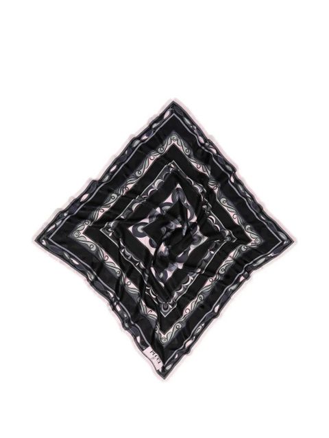 PUCCI mixed-prints jacquard scarf - Black - zdjęcie produktu nr 1