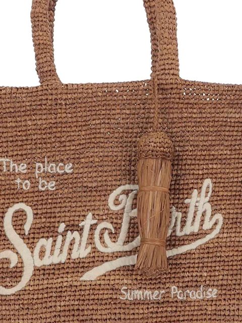 MC2 Saint Barth Colette fringed tassel tote bag - Brown