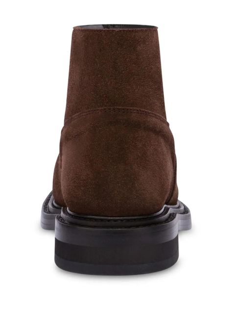 Moschino slip-on suede ankle boots - Brown