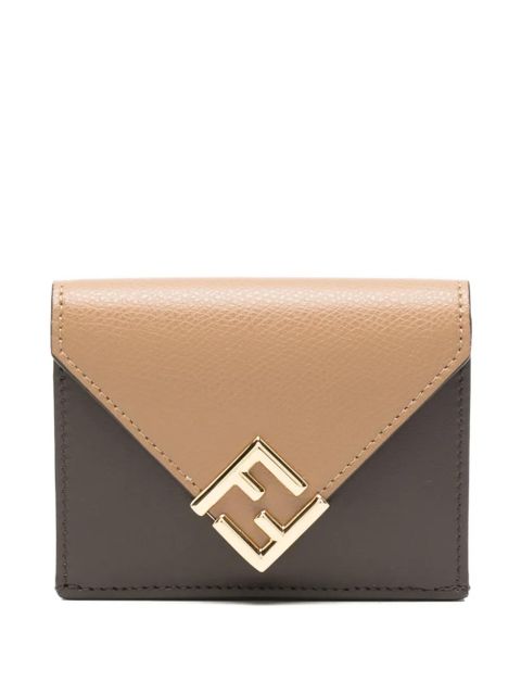 FENDI FF Diamonds tri-fold wallet - Brown - zdjęcie produktu nr 1