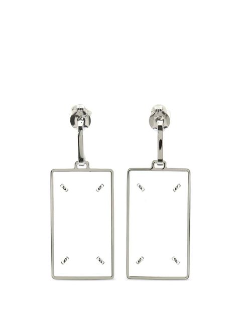 Maison Margiela Four Stitches pendant earrings - Silver - zdjęcie produktu nr 1