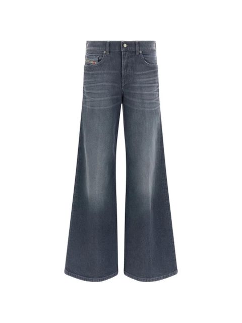 Diesel button-fastening flared jeans - Grey - zdjęcie produktu nr 1