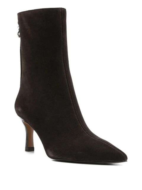 Maje 70mm pointed-toe zip-up boots - Brown - zdjęcie produktu nr 2