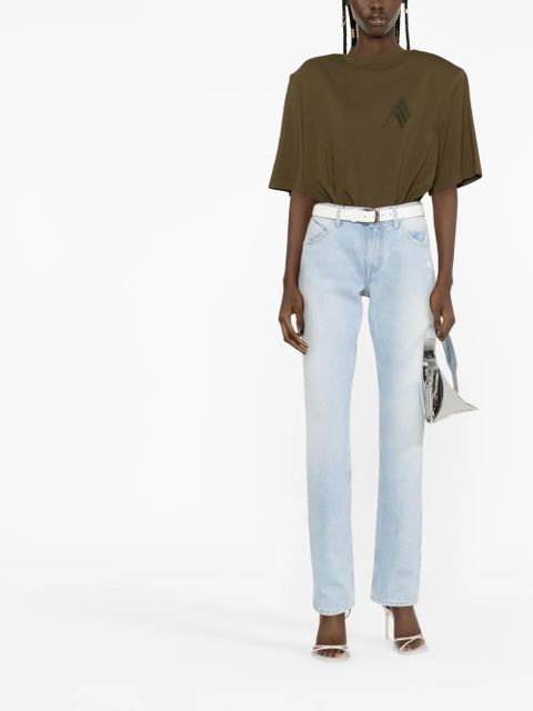 The Attico high-waisted straight-leg jeans - Blue - zdjęcie produktu nr 2