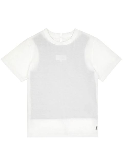 MM6 Maison Margiela layered cotton T-shirt - White - zdjęcie produktu nr 1