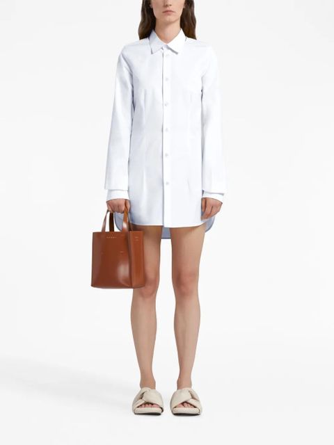 Marni mini Museo leather tote bag - Brown - zdjęcie produktu nr 2