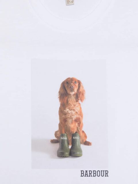 Barbour dog-print T-shirt - White