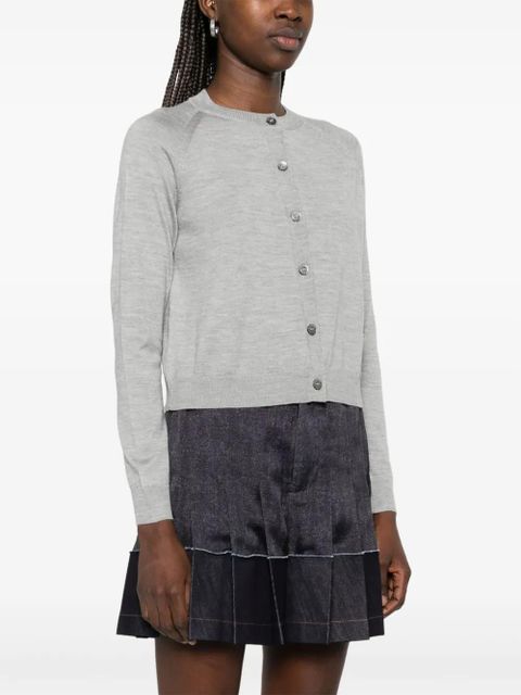 Moschino crew-neck cardigan - Grey