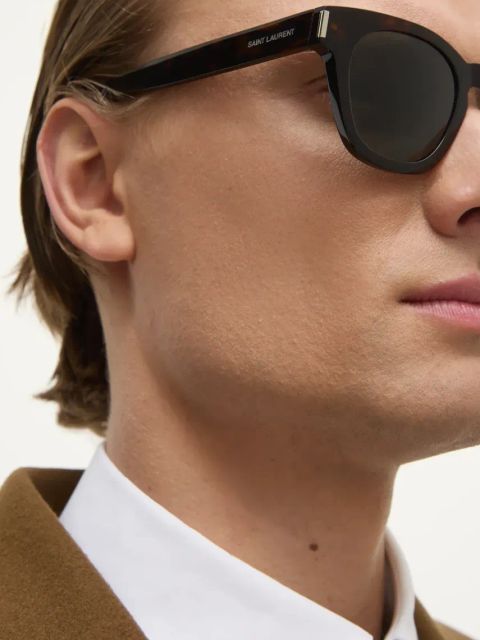 Saint Laurent okulary przeciwsłoneczne kolor brązowy SL 746